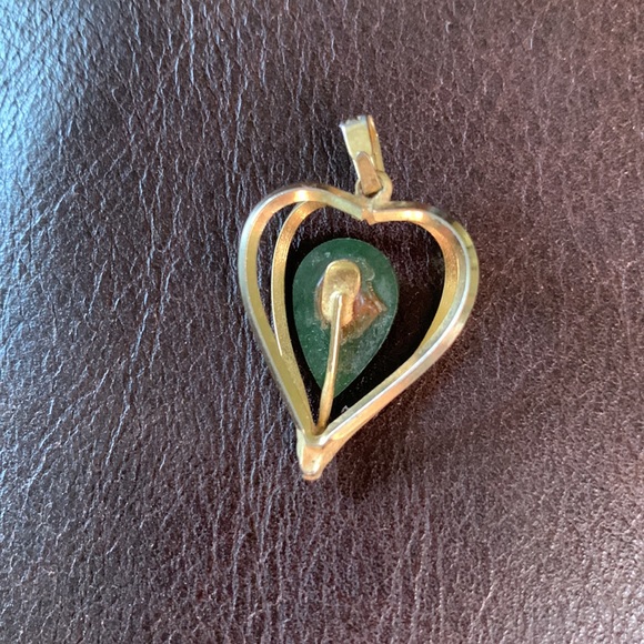 Jade Heart Charm - Picture 3 of 4